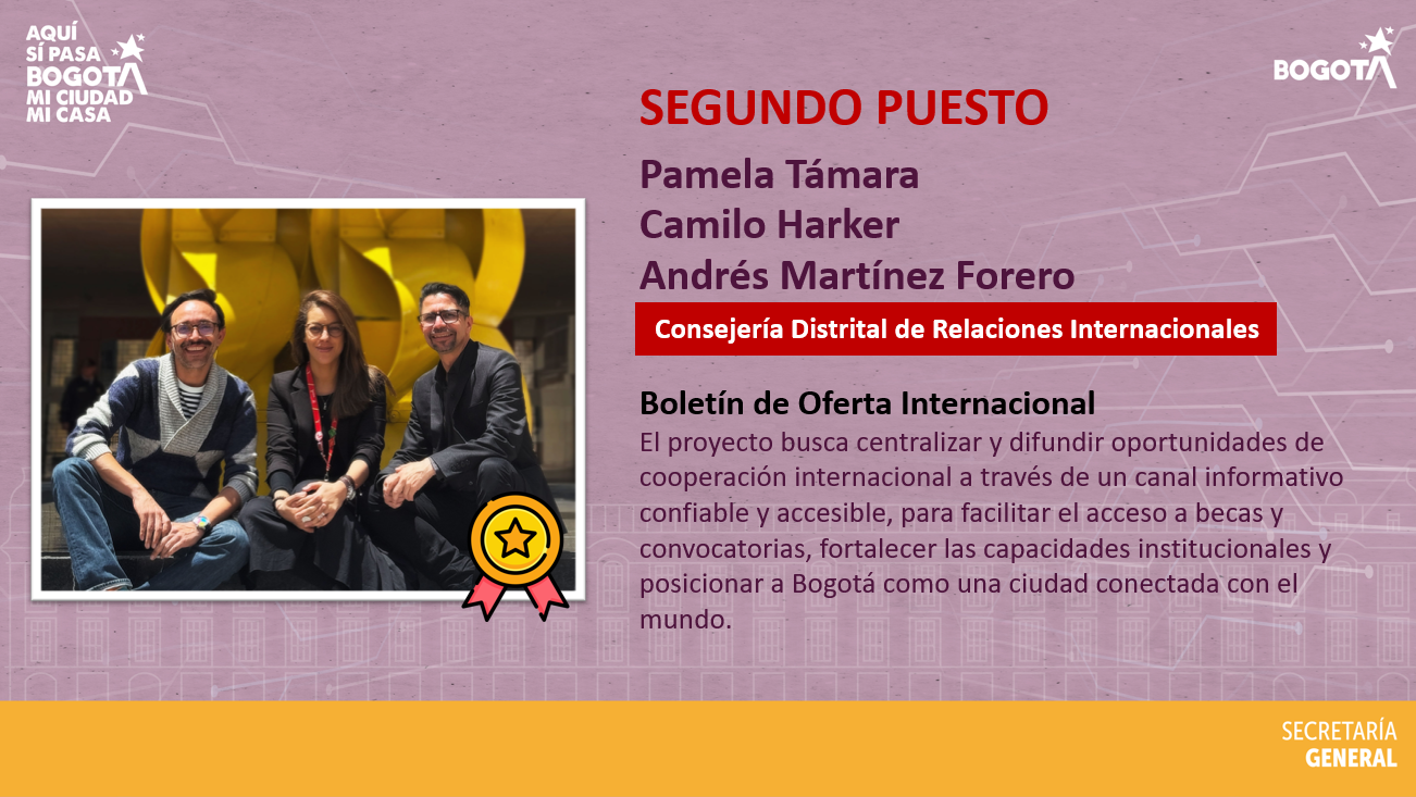 Segundo puesto: Boletín de Oferta Internacional