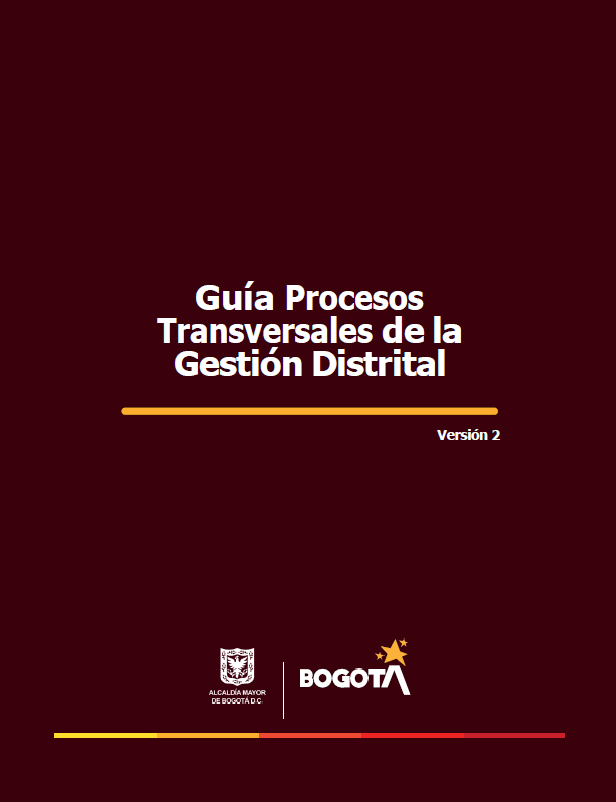 2025 Guía estandarización Procesos Transversales  de la Gestión Distrital V2