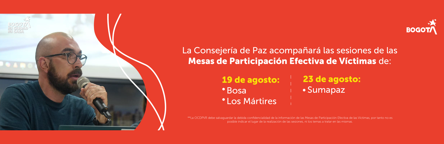Mesas de participación efectiva de victimas