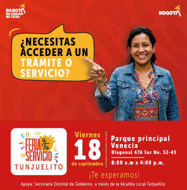 feria a tu servicio viernes 18 de septiembre del 2026 en el parque principal de Venecia Diagonal 47 a sur # 52 - 45