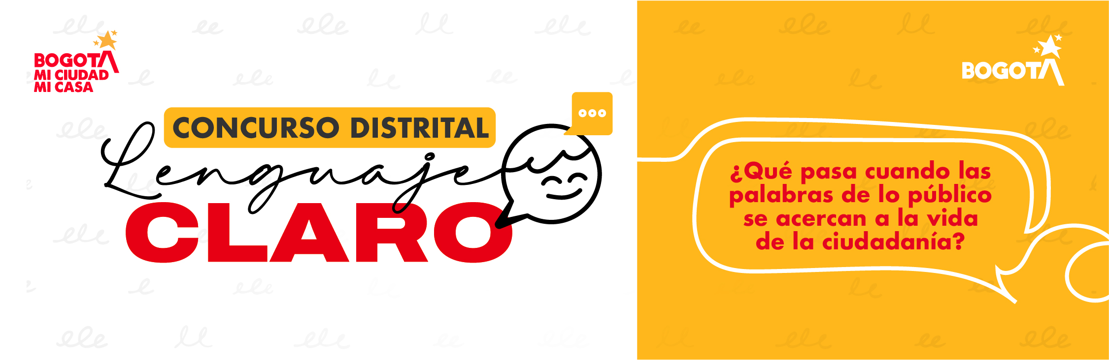Baner del concurso lenguaje claro