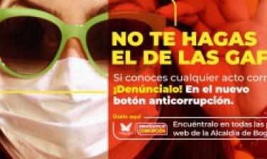 Bogotá lanza botón anticorrupción. Ubícalo en páginas del Distrito y ¡Denuncia!