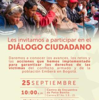 Invitación Diálogo ciudadano “ Diálogos de Bogotá” 25 de septiembre de 2025