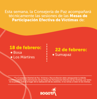 Invitación mesas participación febrero