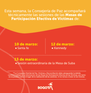Invitación mesas participación marzo