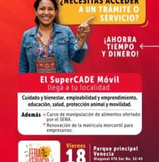 feria a tu servicio viernes 18 de septiembre del 2026 en el parque principal de Venecia Diagonal 47 a sur # 52 - 45
